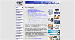 Desktop Screenshot of gesundheitsmarketing.com